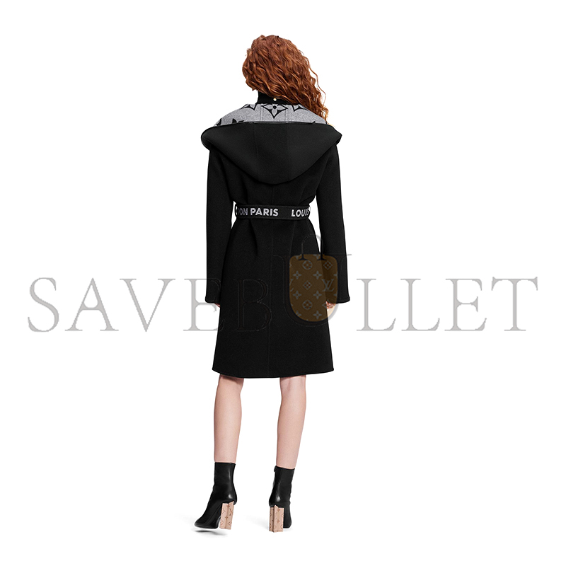 l0vis vvtt0n belted double Fa*e hooded wrap coat 1a945s